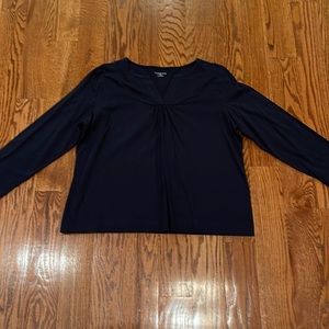 Liz Claiborne Blue Cotton Long Sleeve